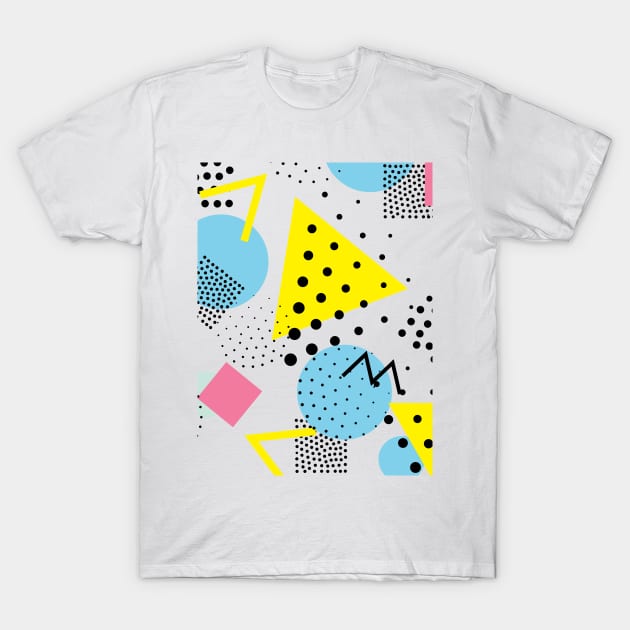 bright geometric circles and triangles T-Shirt by pickledpossums